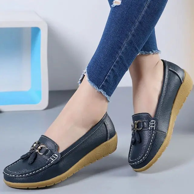 Synthflat — Synthetic Casual Shoes With Stylish Orthopedic Flat Sneaker Design