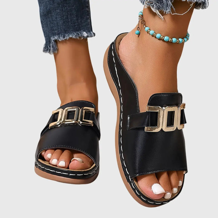 Sintra — Synthetic Open-Toe Sandals With Chic Comfortable Slip-On Design