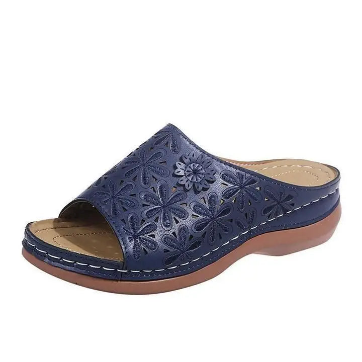 Heritage — Vintage Cushioned Sandals With Orthopedic Comfort Walking Design