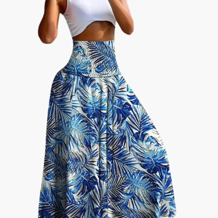 Wilhelmina — Woven A-Line Skirt With Comfortable Long Pull-On Pocket Design
