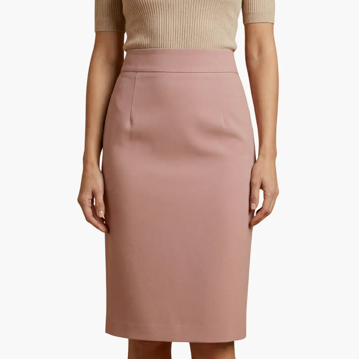 Marisol — Woven Midi Skirt With Flared Hemline Pockets Comfortable Casual Style