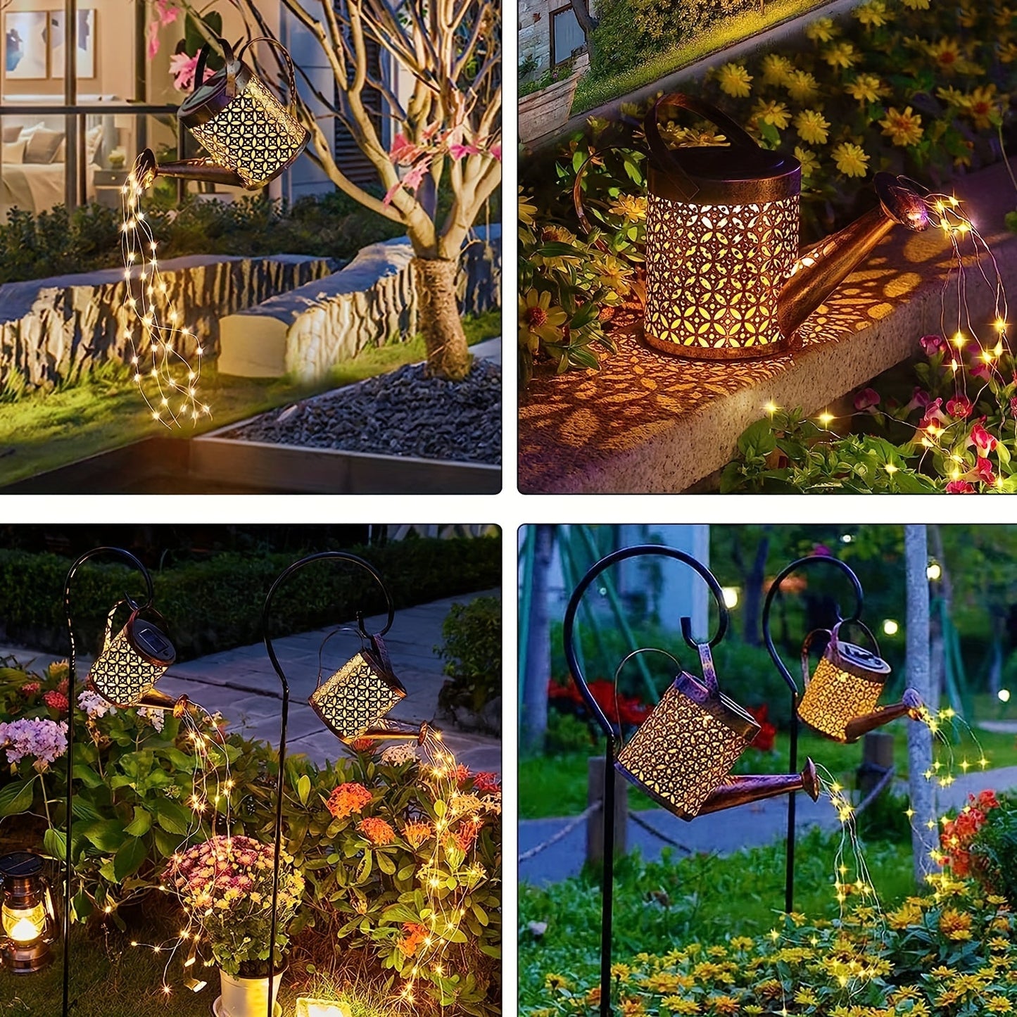 Movattis™ - Elegant Retro Solar Garden Lights: Waterproof Hanging Lanterns