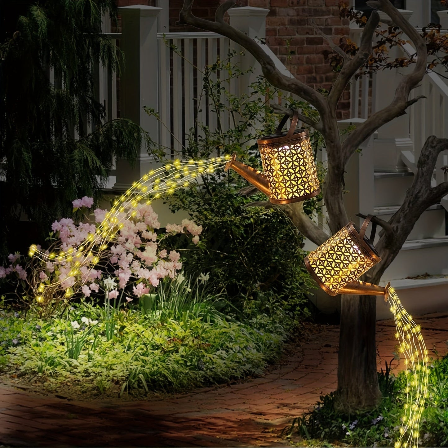 Movattis™ - Elegant Retro Solar Garden Lights: Waterproof Hanging Lanterns