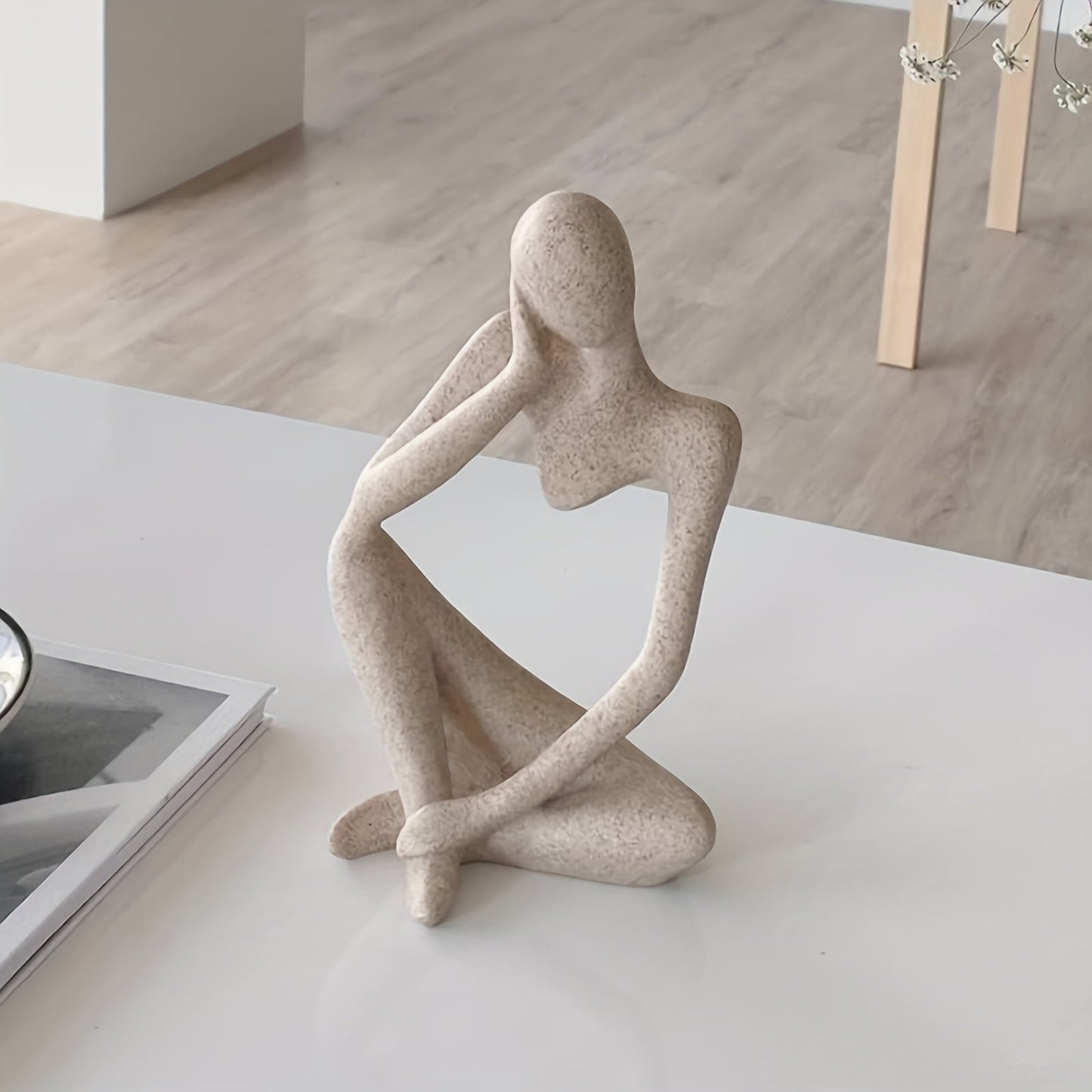 Movattis™ - Boho Thinker Statue: Abstract Style Sculpture for Home Decor