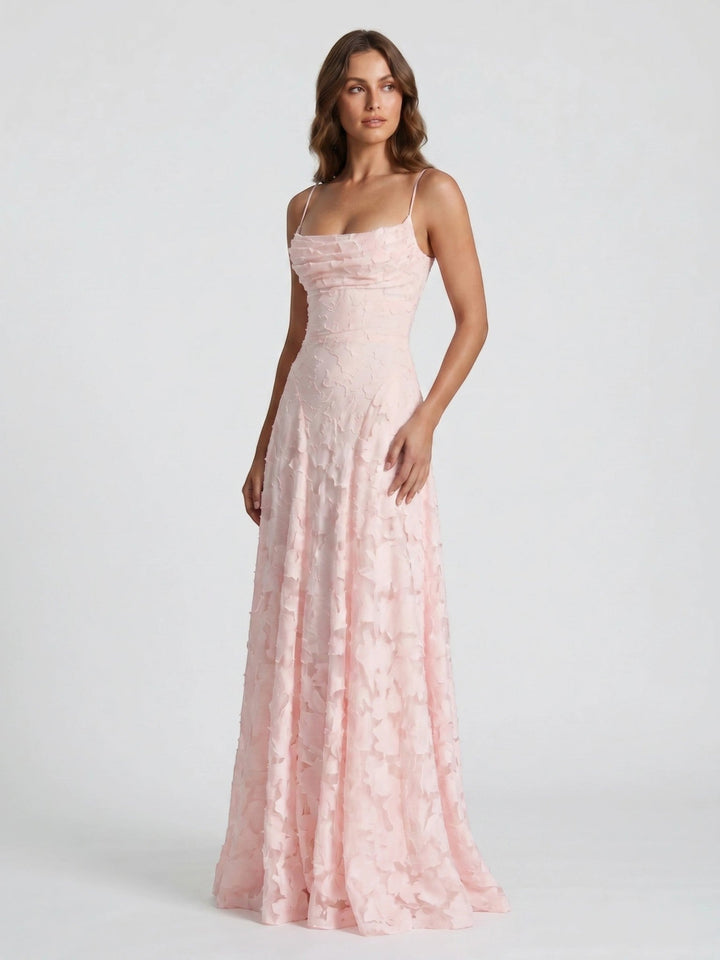 Sophia — Floral Textured A-Line Bridal Gown With Elegant Strapless Design