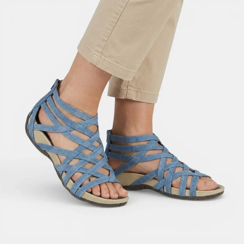 Skyblue — Adjustable Orthopedic Sandals With Elegant Comfortable Summer Design