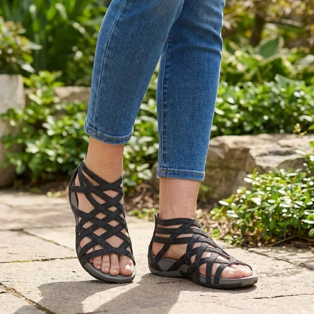 Skyblue — Adjustable Orthopedic Sandals With Elegant Comfortable Summer Design