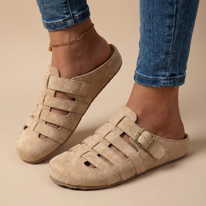 Camille — Breathable Fabric Mules With Lightweight Slip-On Summer Design