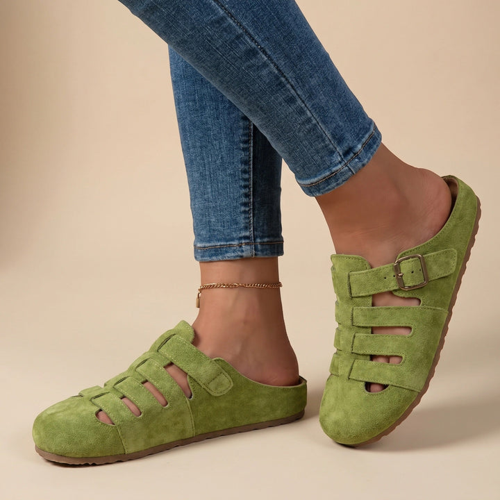 Camille — Breathable Fabric Mules With Lightweight Slip-On Summer Design