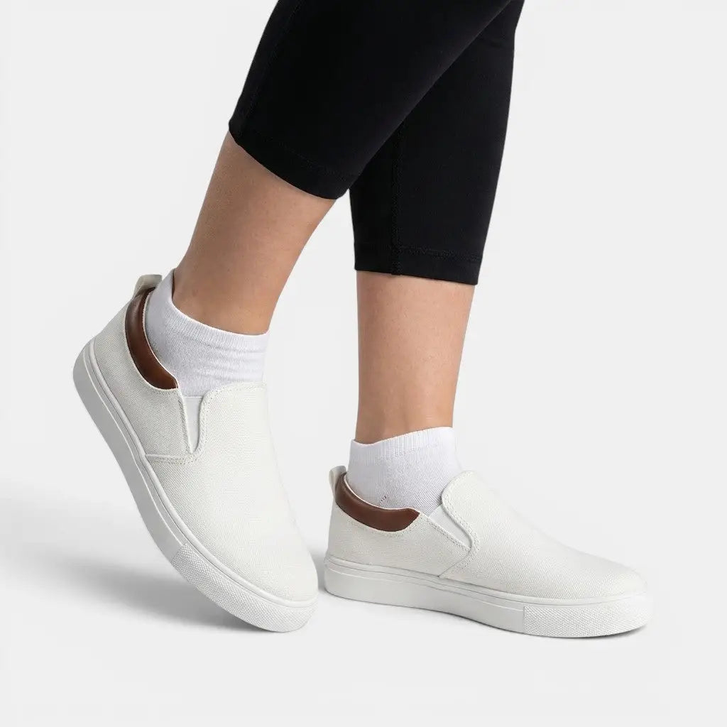 Casualbreeze — Breathable Fabric Slip-On Sneakers With Stylish Comfortable Casual Design