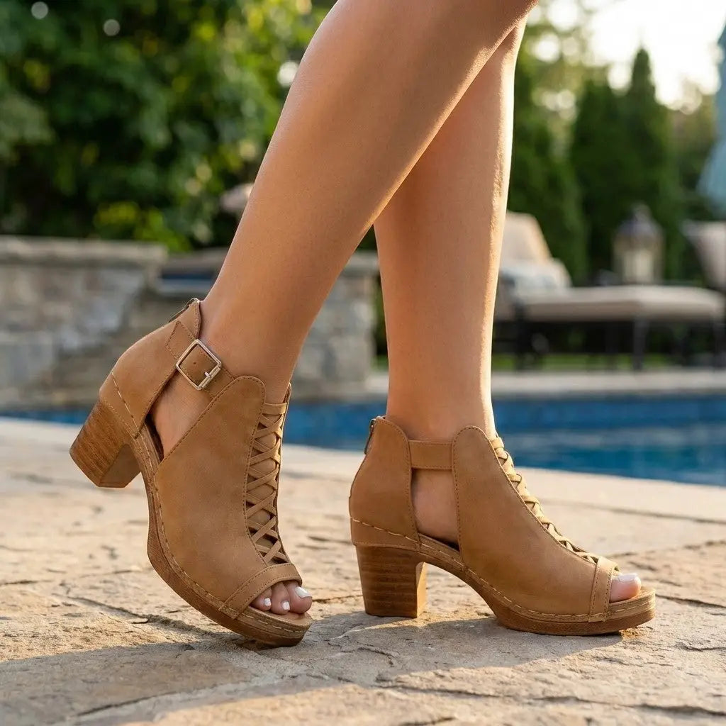 Crisscross — Cushioned Criss-Cross Sandals With Stylish Comfortable Summer Design