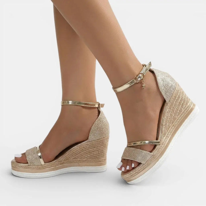 Supportiva — Cushioned Synthetic Sandals With Elegant Supportive Summer Design