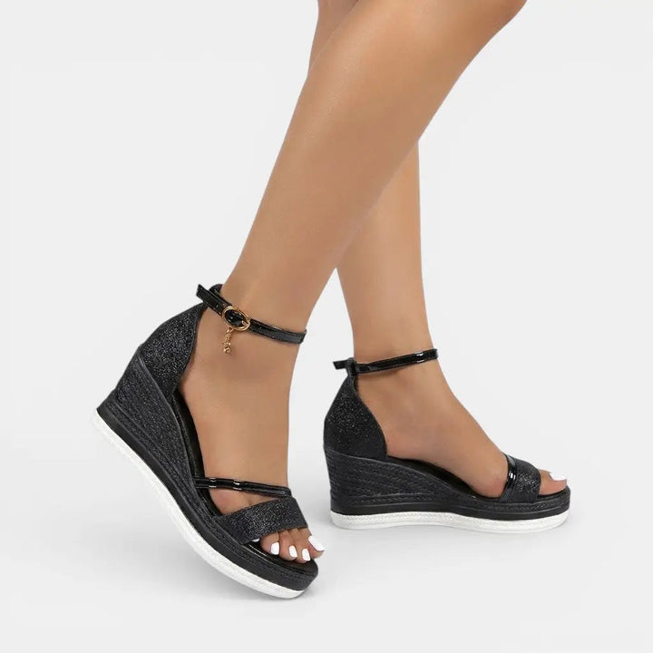 Supportiva — Cushioned Synthetic Sandals With Elegant Supportive Summer Design