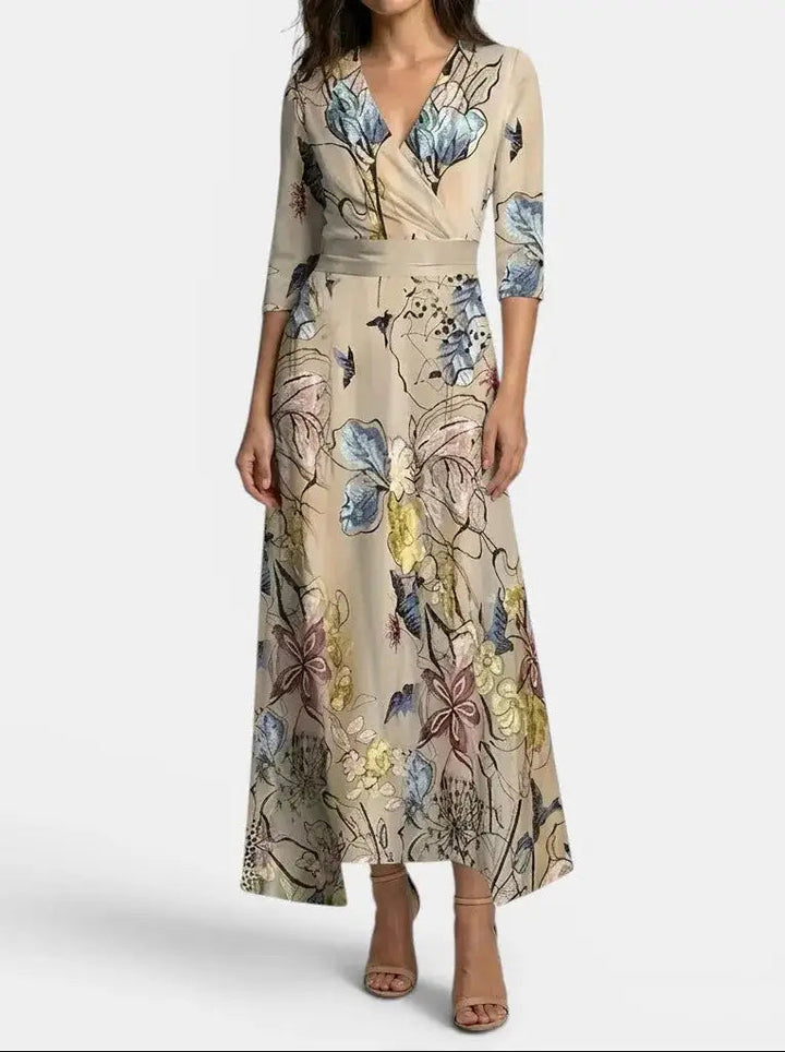 Genevieve — Elegant Fabric Maxi Dress With Graceful Timeless Evening Design