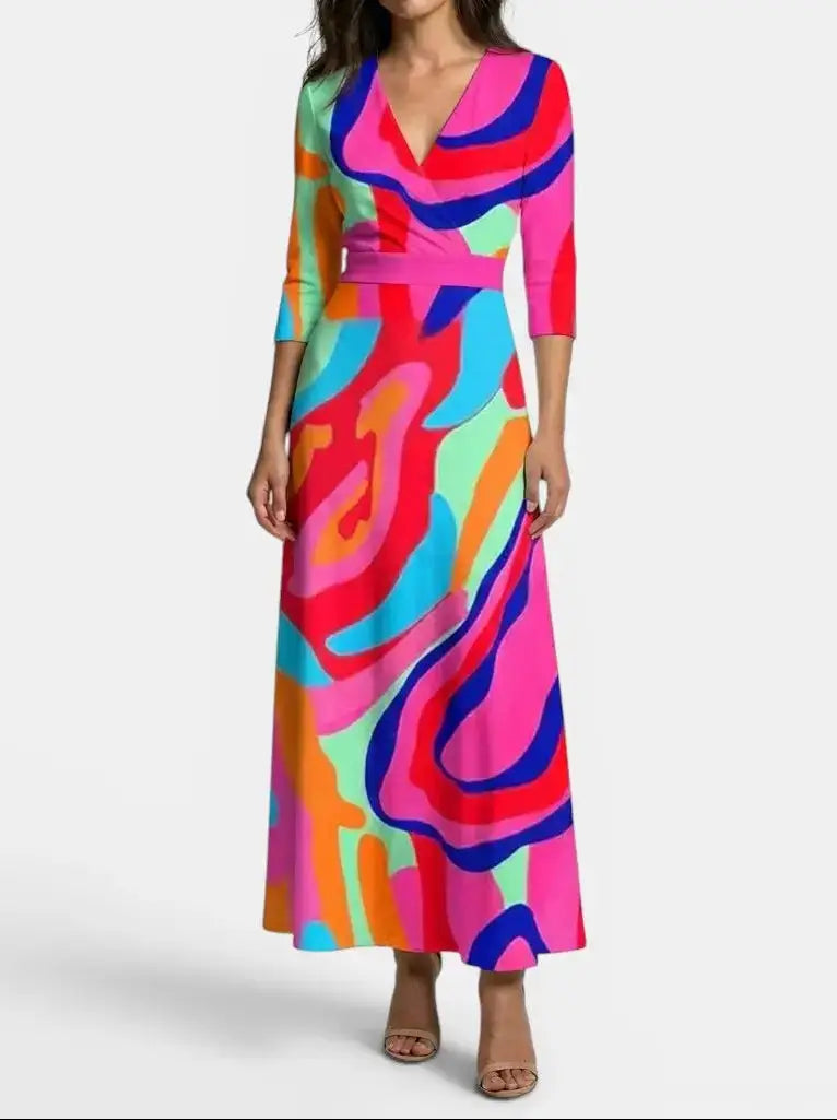 Genevieve — Elegant Fabric Maxi Dress With Graceful Timeless Evening Design