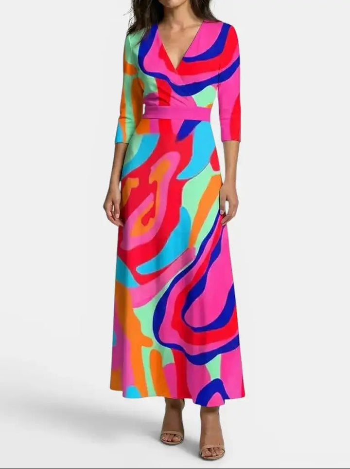 Genevieve — Elegant Fabric Maxi Dress With Graceful Timeless Evening Design