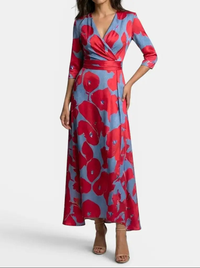 Genevieve — Elegant Fabric Maxi Dress With Graceful Timeless Evening Design