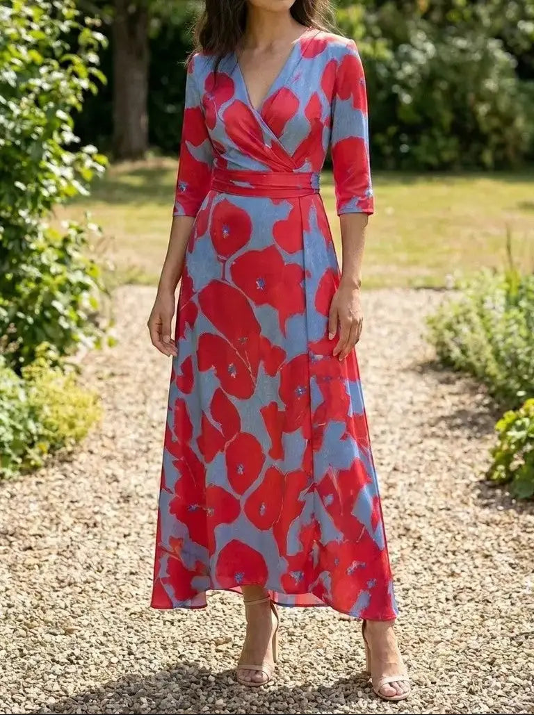 Genevieve — Elegant Fabric Maxi Dress With Graceful Timeless Evening Design