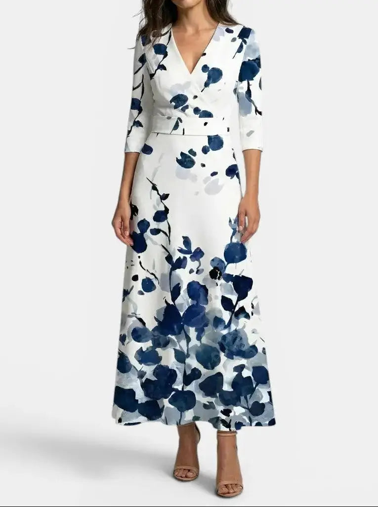Genevieve — Elegant Fabric Maxi Dress With Graceful Timeless Evening Design