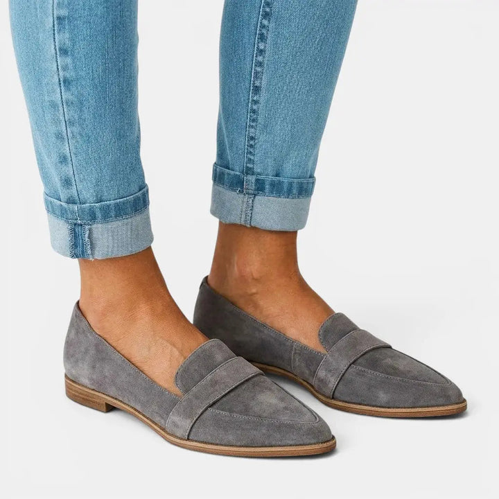 Pennyblack — Elegant Leather Loafers With Chic Black Penny Everyday Design