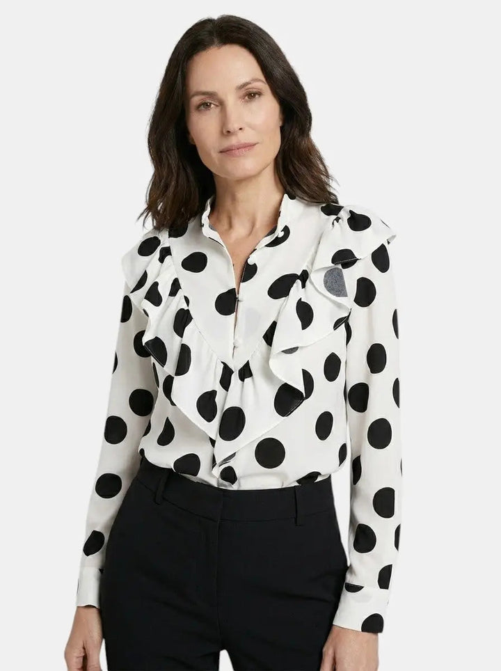 Calliope — Elegant Leopard Print Long Sleeve Blouse For Stylish Year-Round Wear