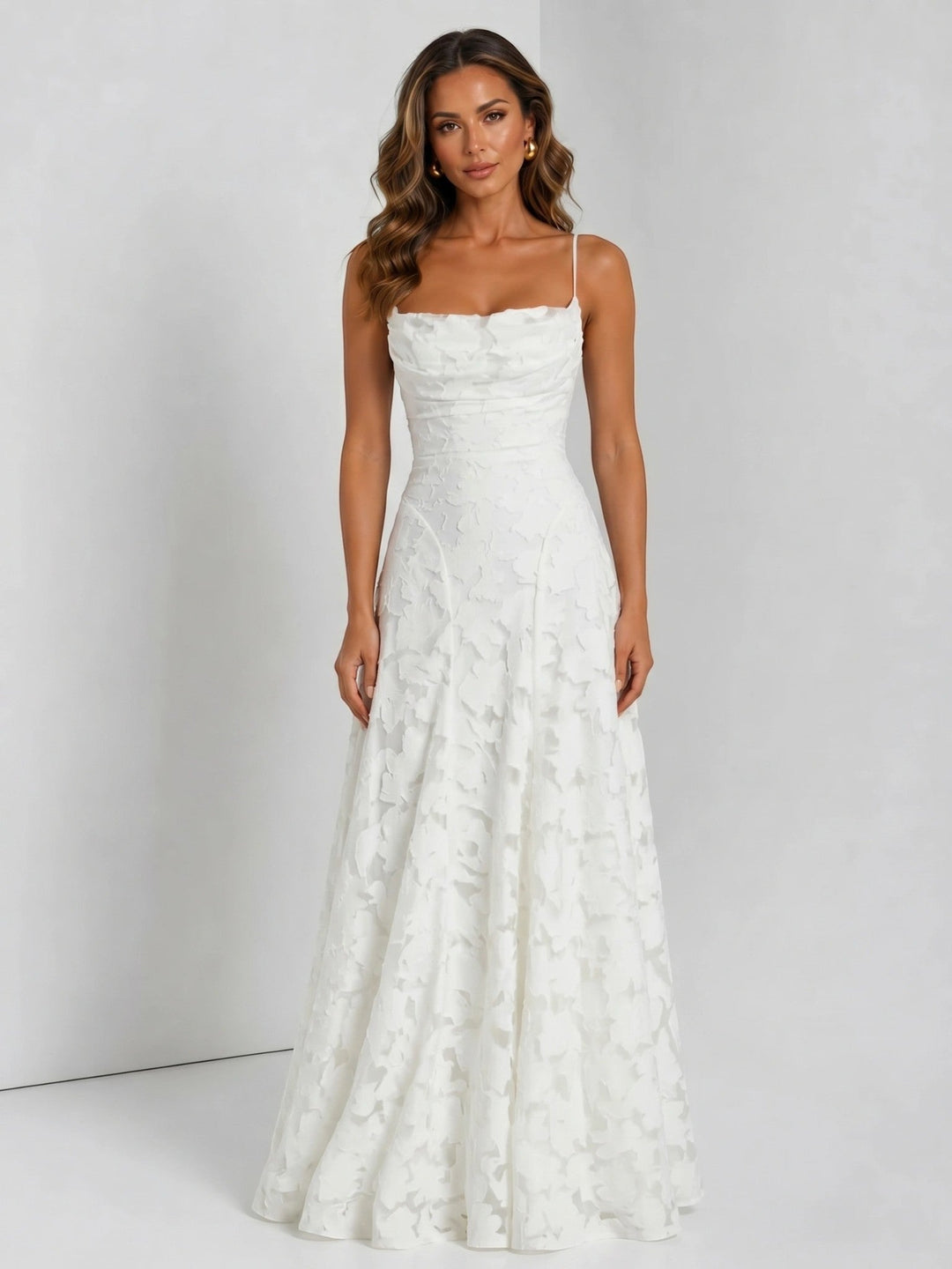 Genevieve — Floral Print Maxi Dress For Elegant Flowing Summer Wear
