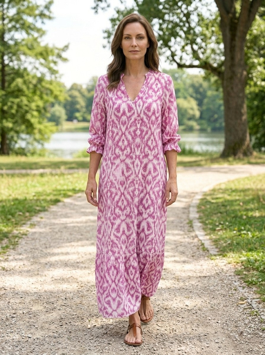 Marcellina — Flowing Viscose Maxi Dress With Elegant Relaxed Summer Style