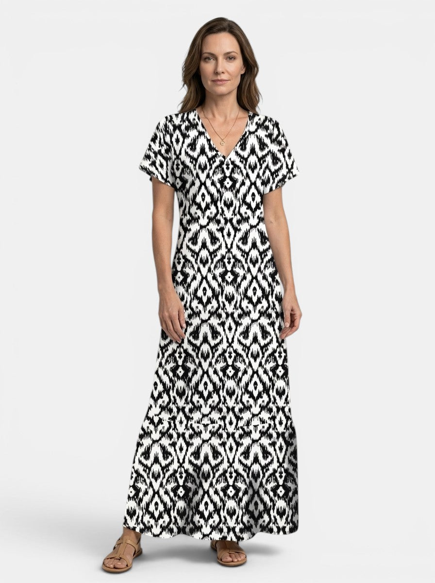Marcellina — Flowing Viscose Maxi Dress With Elegant Relaxed Summer Style