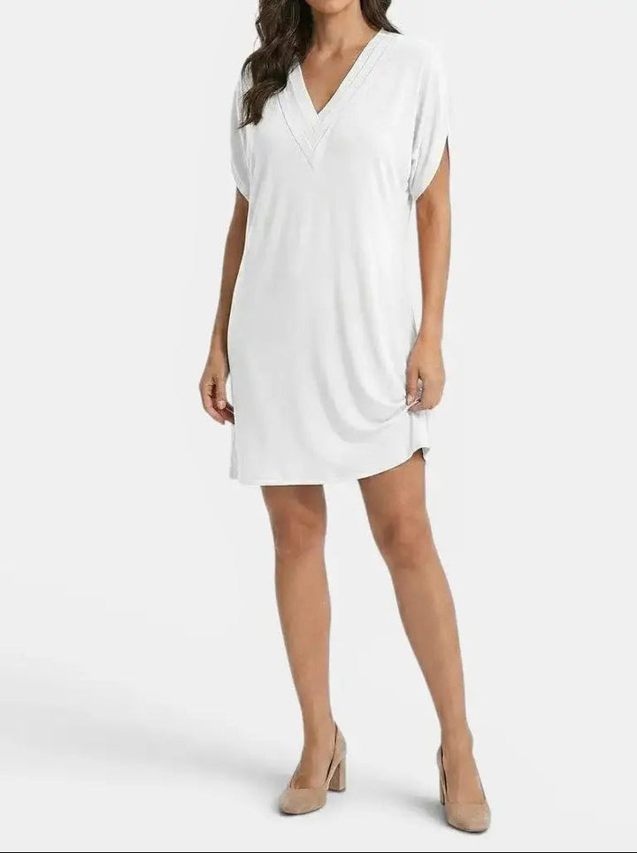 Marielle — Flowy Fabric Maxi Dress With Elegant Tummy-Hiding Summer Design