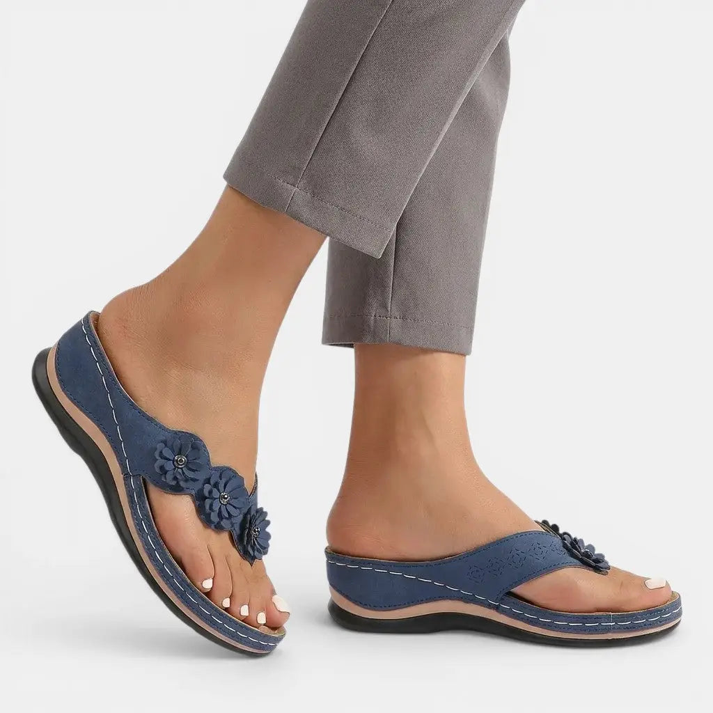 Slipease — Leather Slip-On Sandals With Elegant Orthopedic Comfort Design