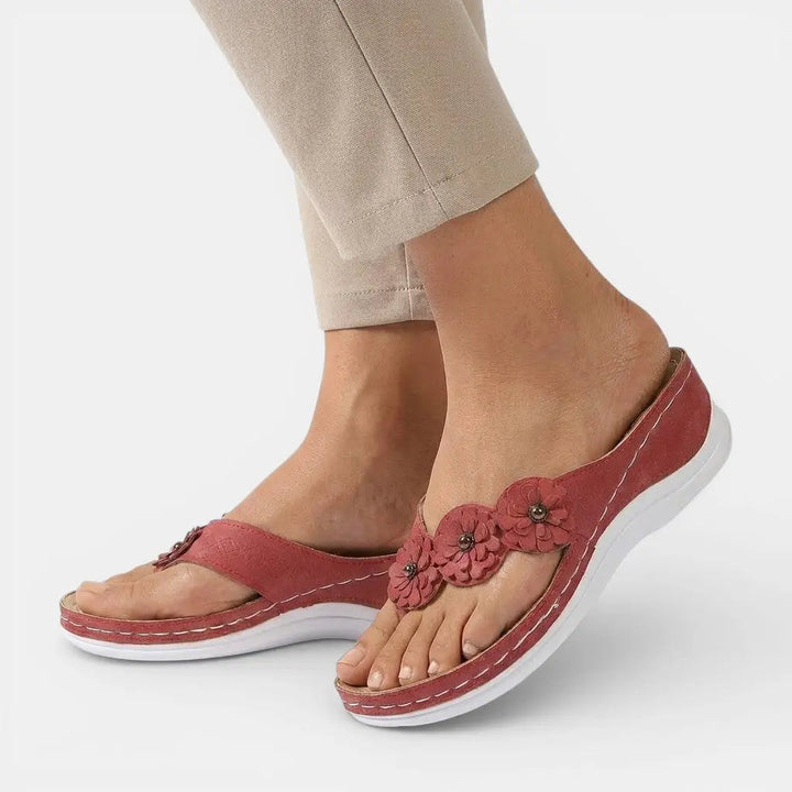 Slipease — Leather Slip-On Sandals With Elegant Orthopedic Comfort Design