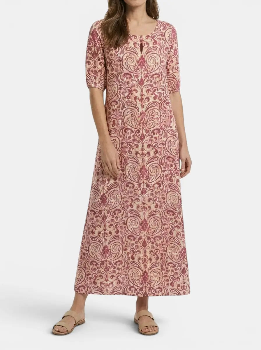 Calandra — Light Airy Fabric Maxi Dress With Flattering Bohemian Summer Design