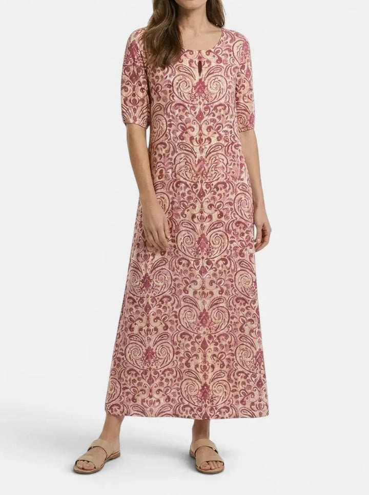 Calandra — Light Airy Fabric Maxi Dress With Flattering Bohemian Summer Design