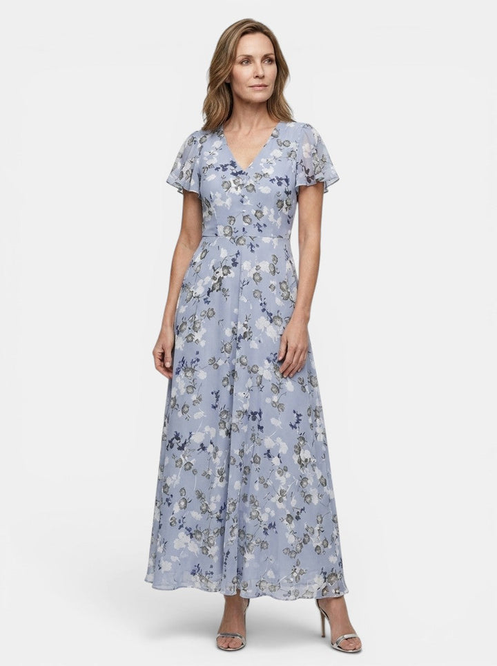 Florentyna — Lightweight Floral Maxi Dress For Elegant Flowing Summer Style