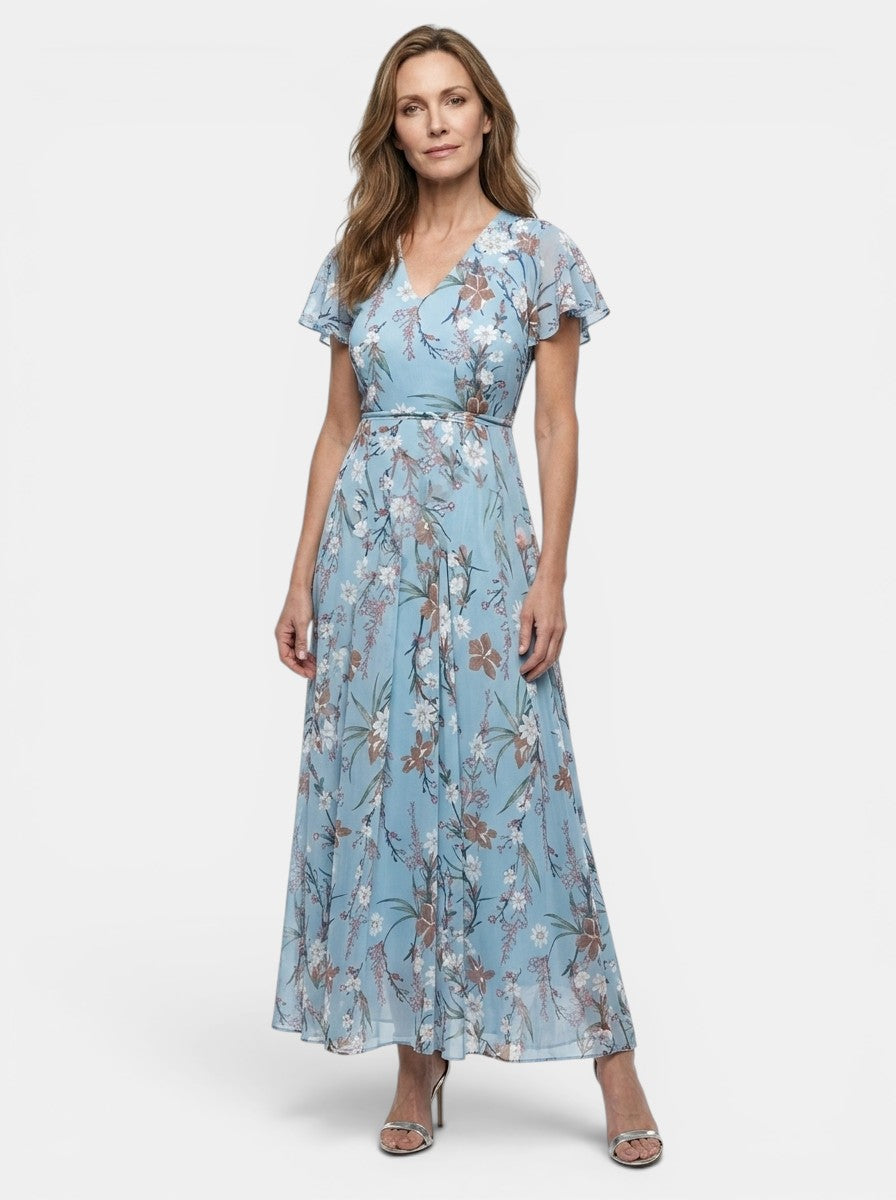 Florentyna — Lightweight Floral Maxi Dress For Elegant Flowing Summer Style