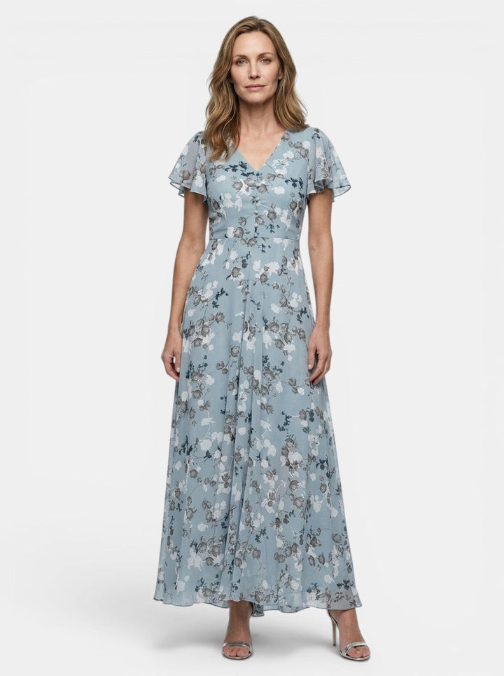 Florentyna — Lightweight Floral Maxi Dress For Elegant Flowing Summer Style
