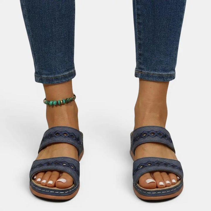 Orthoclassic — Orthopedic Leather Sandals With Stylish Comfortable Summer Design