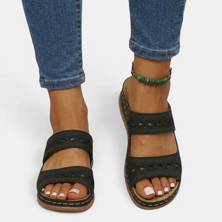 Orthoclassic — Orthopedic Leather Sandals With Stylish Comfortable Summer Design
