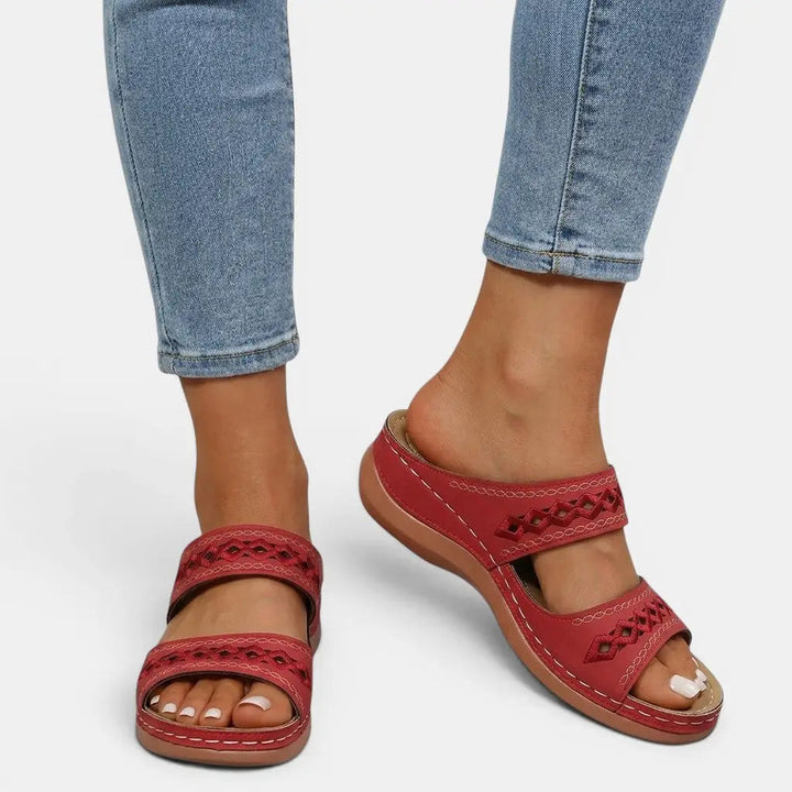 Orthoclassic — Orthopedic Leather Sandals With Stylish Comfortable Summer Design