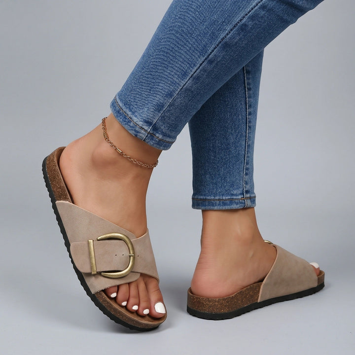 Cushionslide — Cushioned Comfort Slides With Adjustable Open-Toe Casual Design