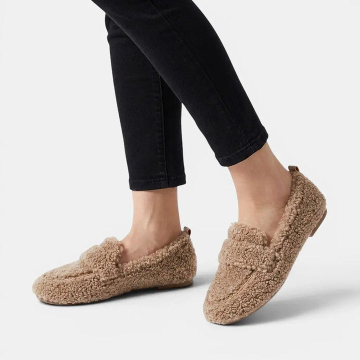 Plushcozy — Plush Fabric House Slippers With Ultra-Cozy Slip-On Moccasin Design