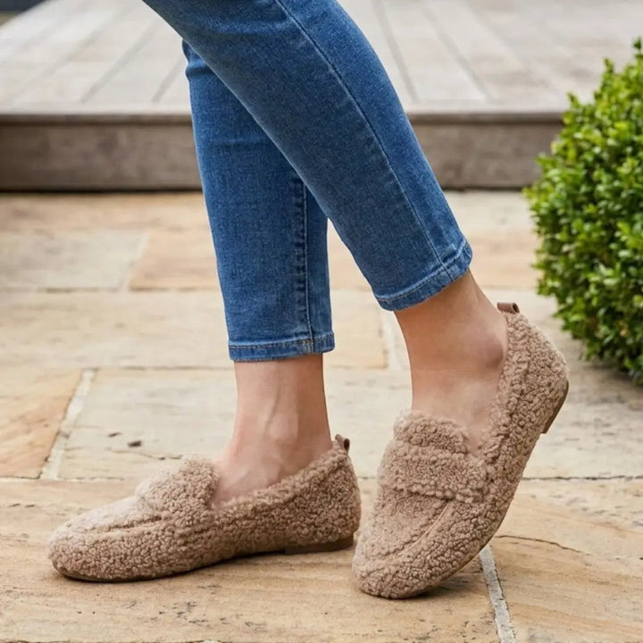 Plushcozy — Plush Fabric House Slippers With Ultra-Cozy Slip-On Moccasin Design