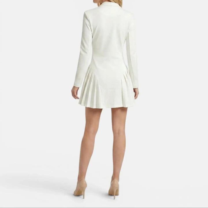 Blanche — Premium White Blazer Mini Dress With Elegant Tailored Cocktail Design