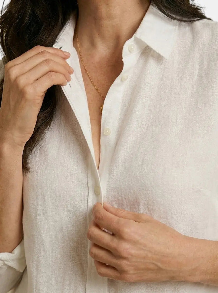 Marbella — Soft Drape Long Sleeve Blouse With Elegant Relaxed Summer Style