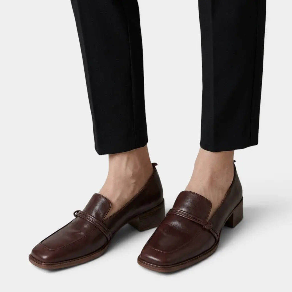 Synthortho — Synthetic Slip-On Loafers With Comfortable Black Orthopedic Casual Design