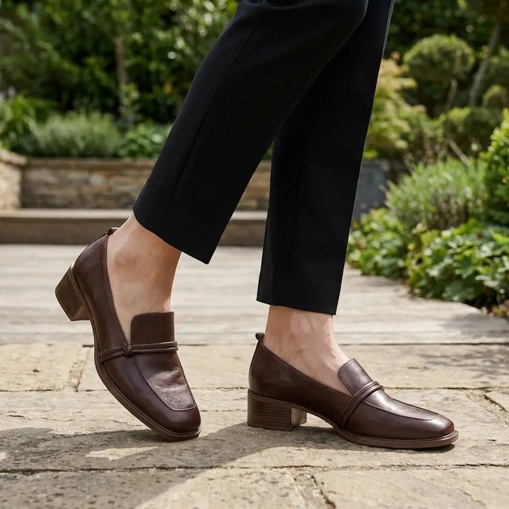 Synthortho — Synthetic Slip-On Loafers With Comfortable Black Orthopedic Casual Design