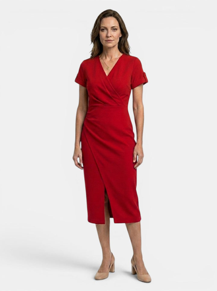 Marisha — Vibrant Cotton Maxi Dress With Flowing Wrap Style Summer Design