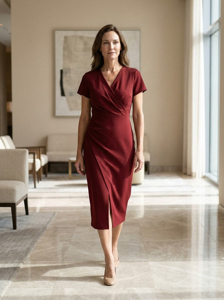 Marisha — Vibrant Cotton Maxi Dress With Flowing Wrap Style Summer Design