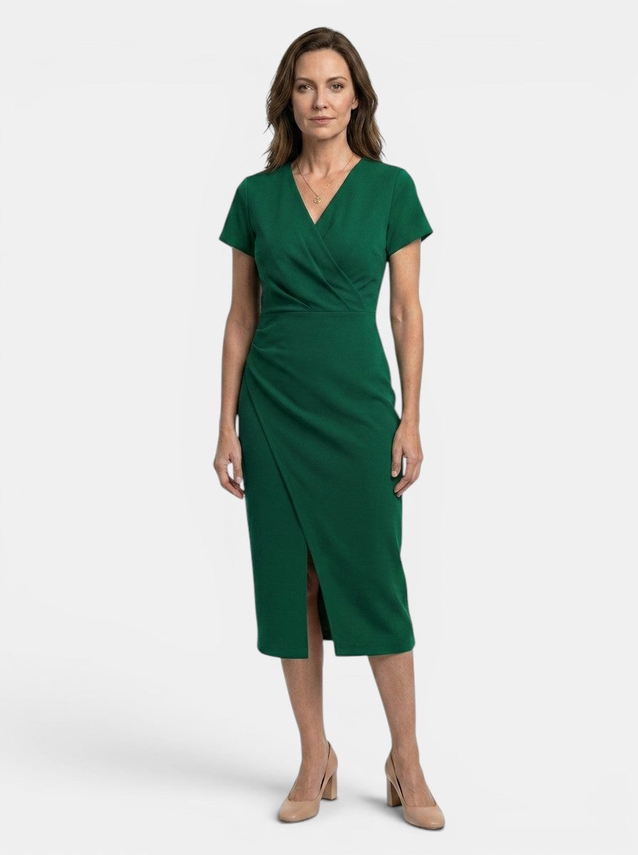 Marisha — Vibrant Cotton Maxi Dress With Flowing Wrap Style Summer Design