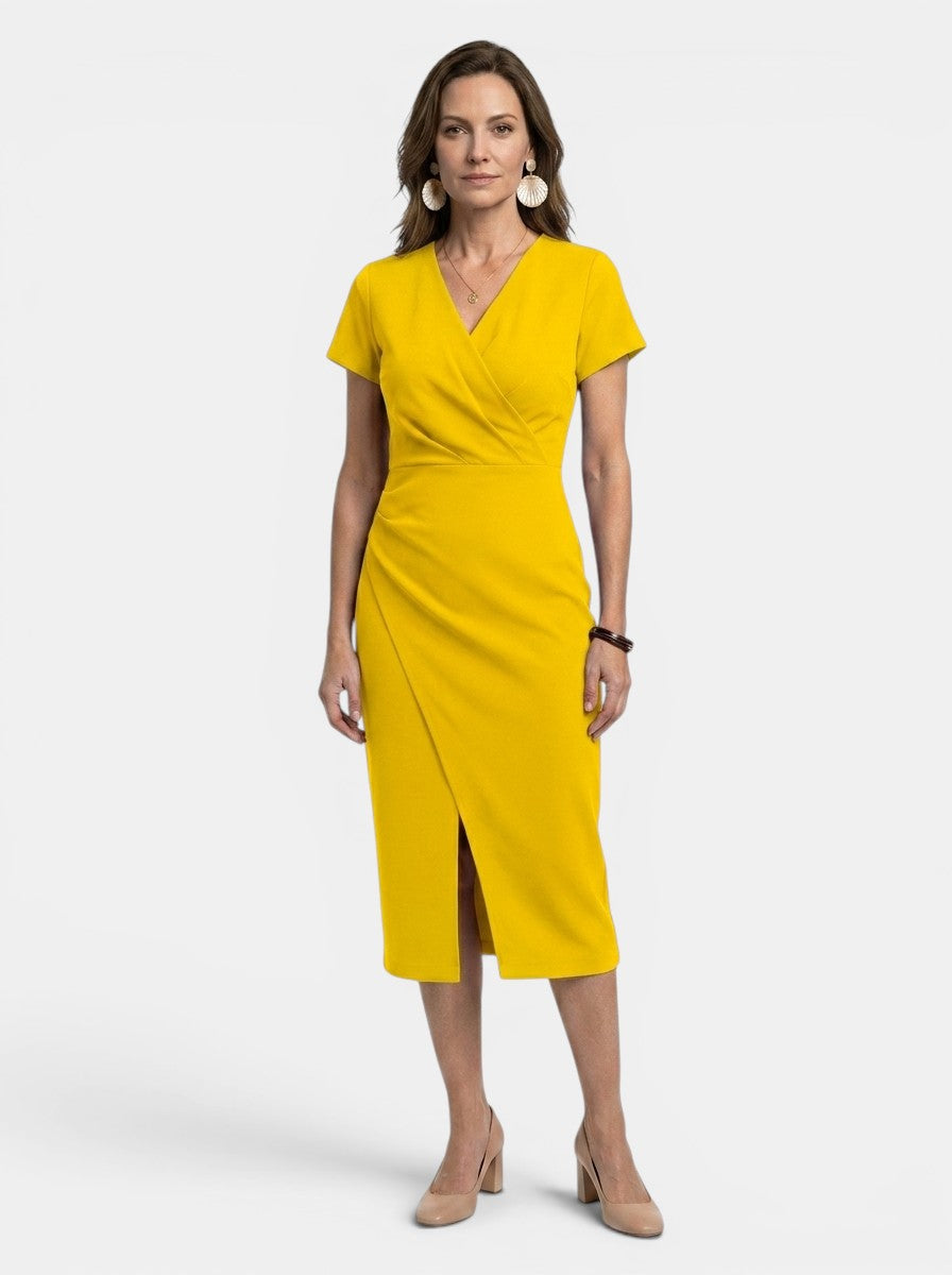 Marisha — Vibrant Cotton Maxi Dress With Flowing Wrap Style Summer Design